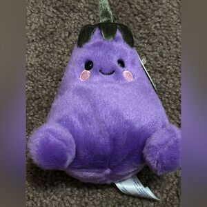 Aubrey the Eggplant 🍆 Palms Pal Cravings NWT Plush Beanie Toy‎